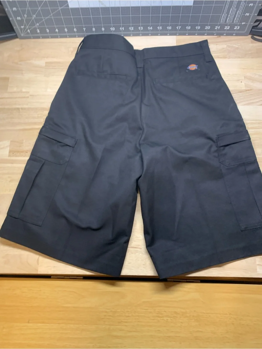 Dickies Men's Loose Fit Cargo Shorts Black Size 30